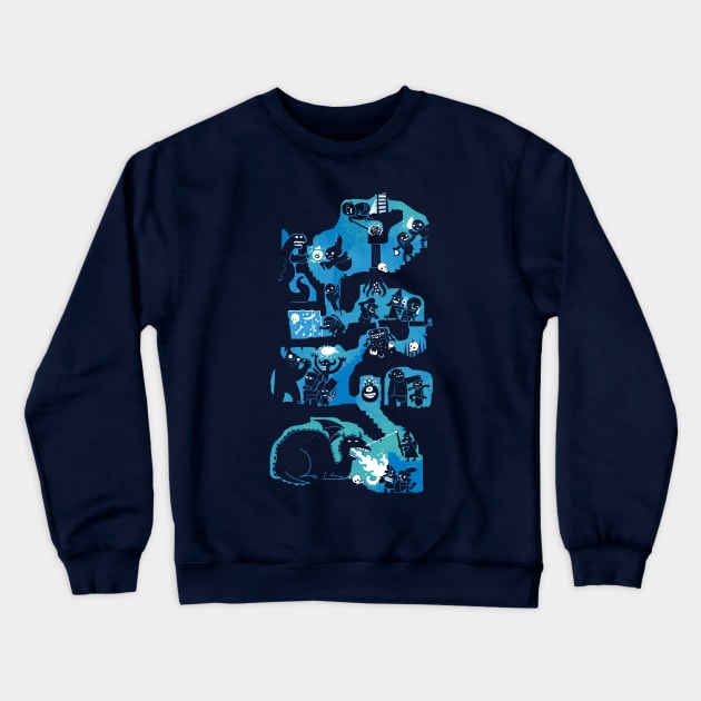 Dungeon Crawlers Crewneck Sweatshirt by Queenmob